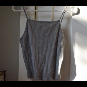 Ribbed Halter Tank Top